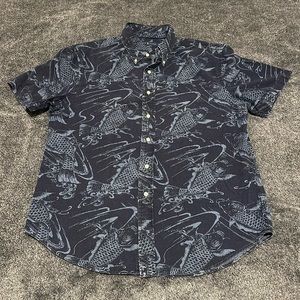 Ralph Lauren Blue Label Slim Fit Boy’s XL Short Sleeve Button Up. Blue.